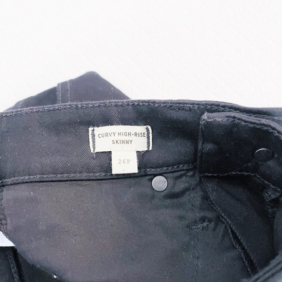 Madewell Curvy High-Rise Black Denim Jeans SZ26P - Picture 6 of 8